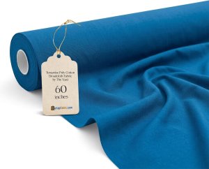 (image for) Wholesale Turquoise Broadcloth Fabric By The Roll - 60" Wide 80/20 Poly Cotton Blend, 60 Yards