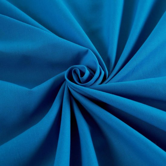 (image for) Turquoise Broadcloth Fabric By The Yard - 60" Wide 80/20 Poly Cotton Blend