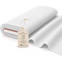 (image for) 72" White Felt Fabric 30 Yard Bolt - 100% Polyester