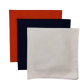 (image for) USA Made Solid Color Bandanas 3Pk 100% Cotton - White, Navy, Orange 22" x 22"