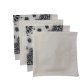 (image for) USA Made Paisley & Solid White Bandanas 4 Pk 22" 100% Cotton