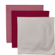 (image for) USA Made Solid Color Bandanas 3Pk 100% Cotton - White, Hot Pink, Light Pink 22" x 22"