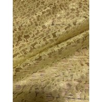 (image for) 60" Yellow Raschel Lace Fabric By The Yard