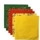 (image for) USA Made Paisley & Solid Yellow Orange Green 6PK 22" 100%Cotton