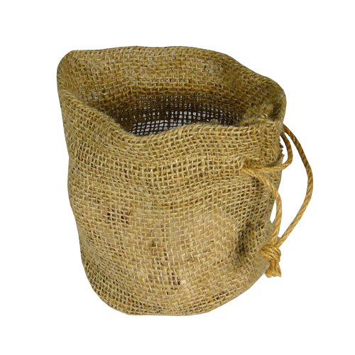 11" x 9" x 6" Jute Bag with Round Bottom - Click Image to Close