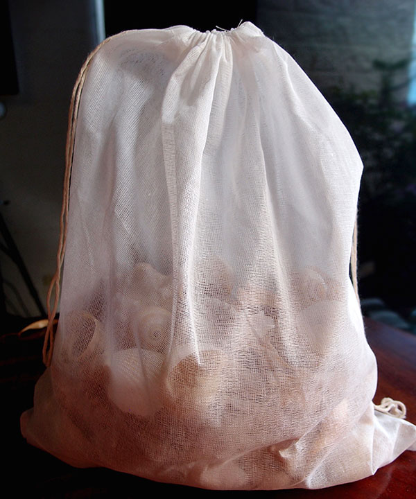 Cheesecloth Bags with Cotton Drawstring 12" x 14" (12 pk)