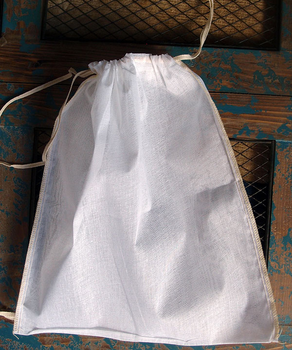 Cheesecloth Bags with Ivory Serged Edge 12" x 14" (12 Pk) - Click Image to Close