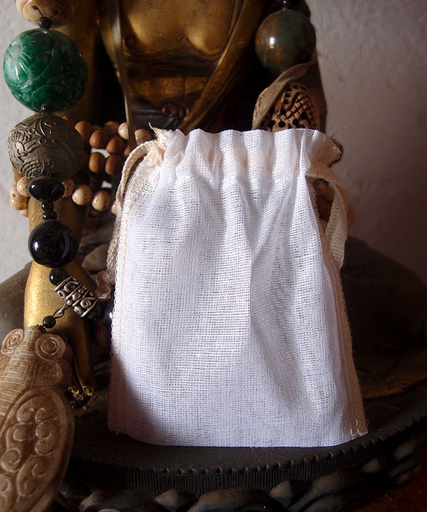 Cheesecloth Bags with Ivory Serged Edge 3" x 4" (12 Pk)