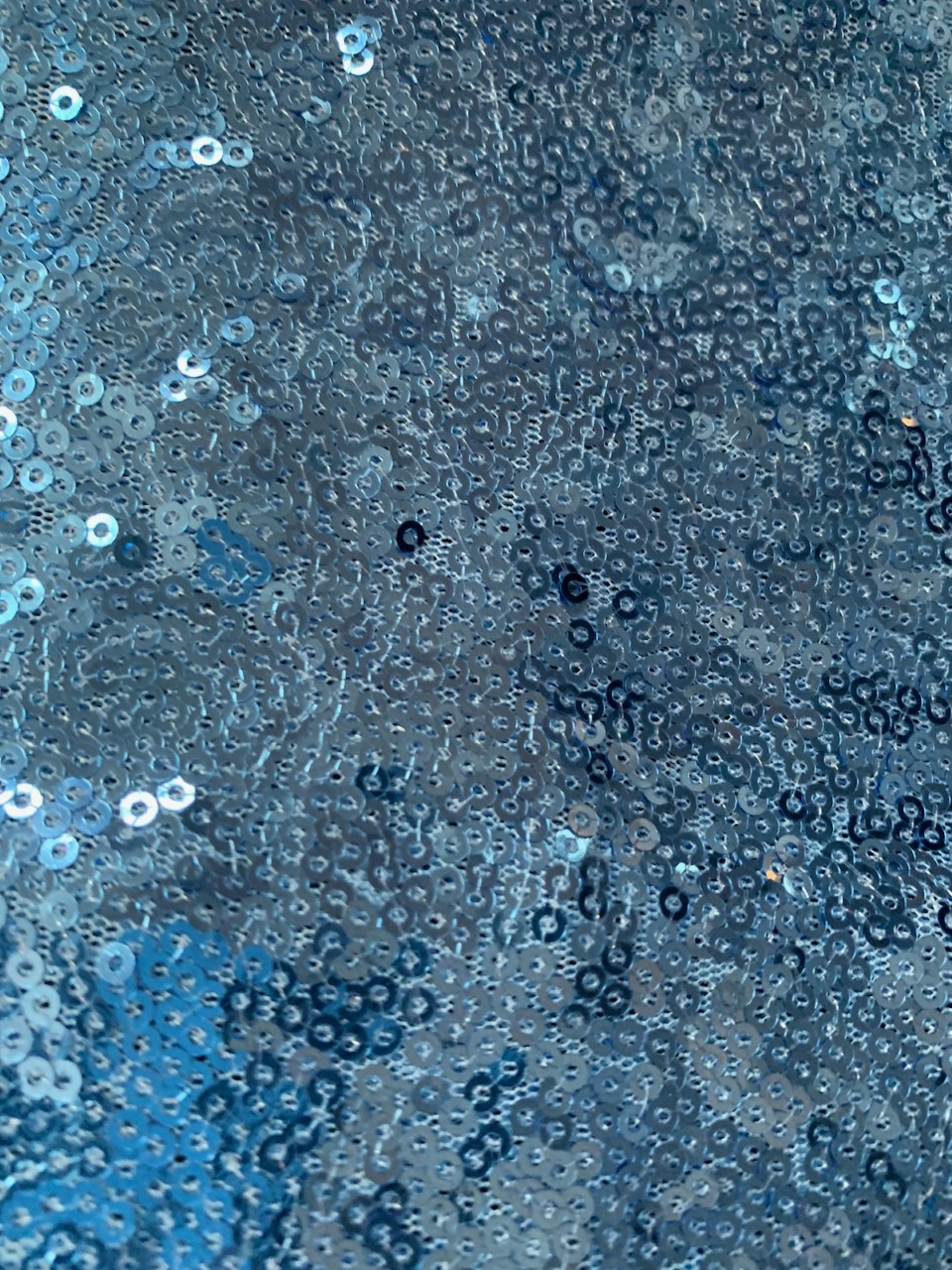 3MM Blue Mini Sequin Fabric By The Yard - 53/54â€