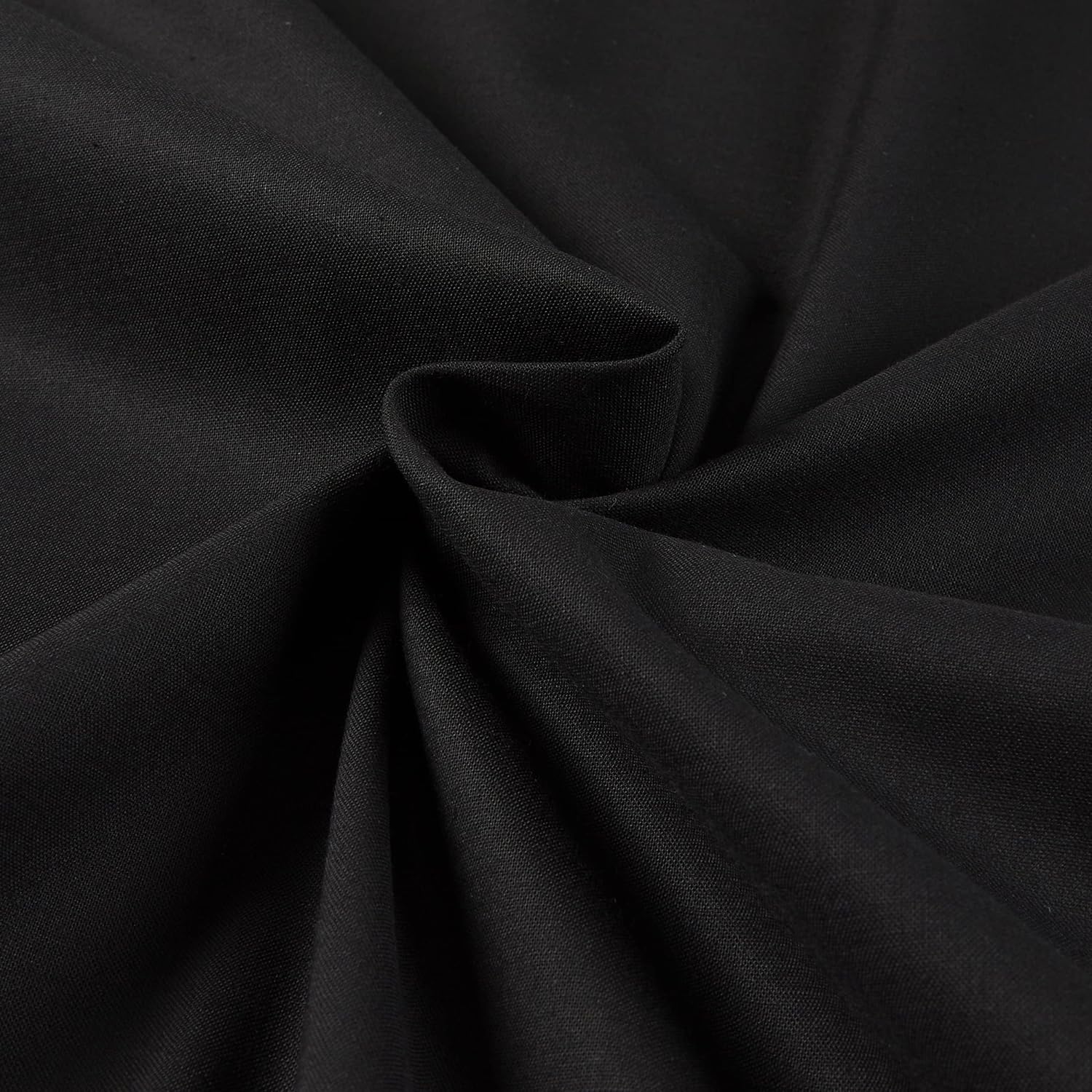45" Black Muslin Fabric Per Yard - 100% Cotton