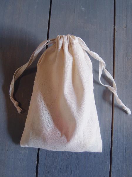 4" X 6" Muslin Bags With Cotton Drawstring (12 PK)