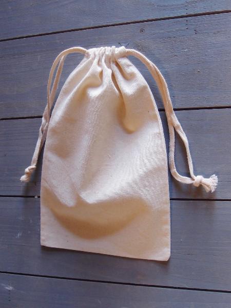5.75" X 9.75" Muslin Bags With Cotton Drawstring (12 PK)
