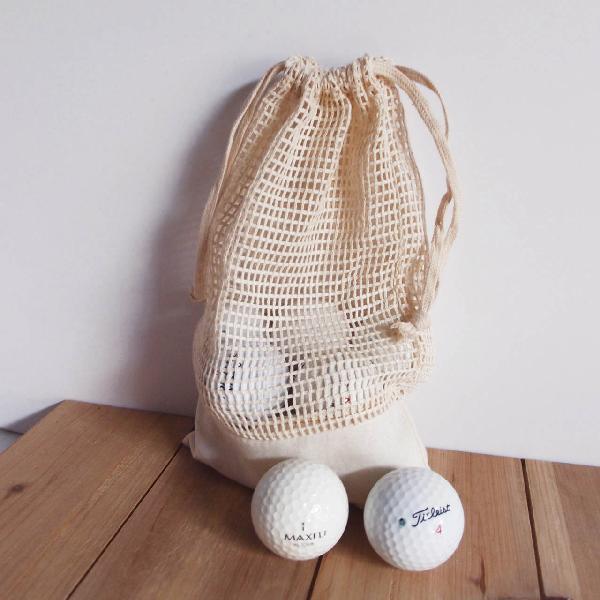 Cotton Mesh Drawstring Bags With Fabric Trim 6" x 10" (12 pk)