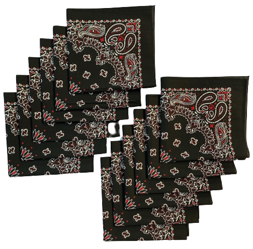Paisley Bandana Safari Green | Cotton Bandana