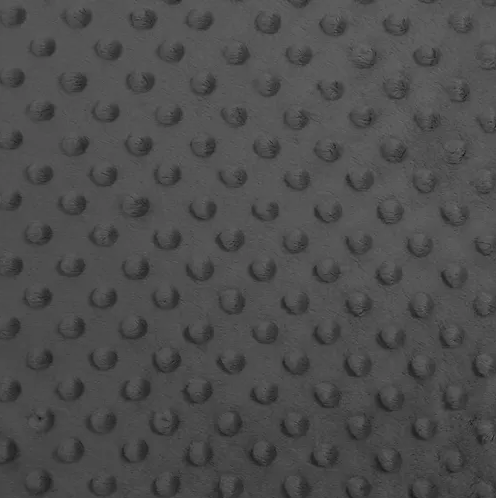 58/60" Charcoal Minky Dot Fabric By The Yard
