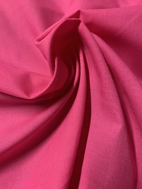 58/60" Hot Pink Broadcloth By The Yard