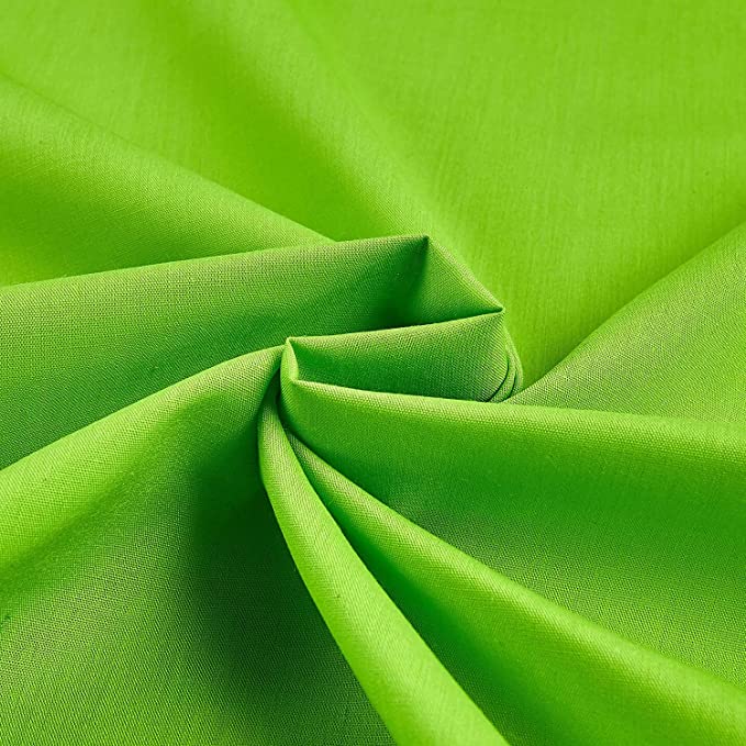 58/60" Lime Broadcloth Fabric By The Yard