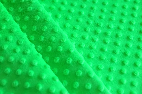 58/60" Lime Minky Dot Fabric By The Yard