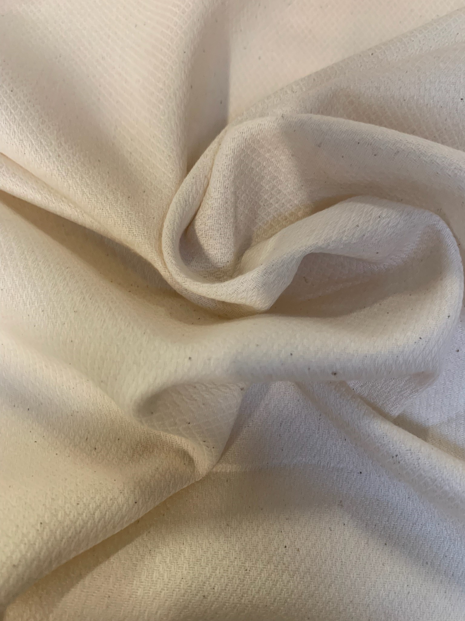 Birdseye Diaper Cloth Natural 36" Wide Per Yard - 100% Cotton