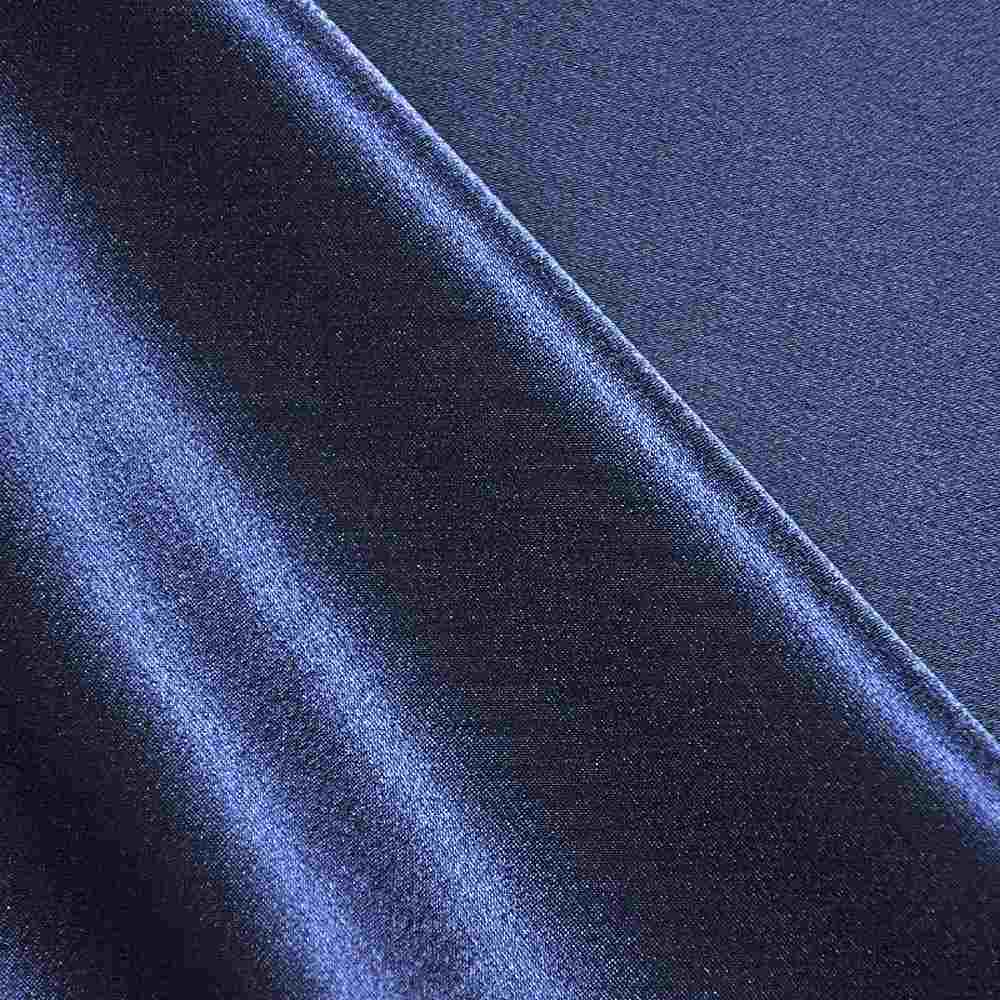 58/60 Navy Crepe Back Satin Fabric By The Yard - 100% Polyester - Click Image to Close