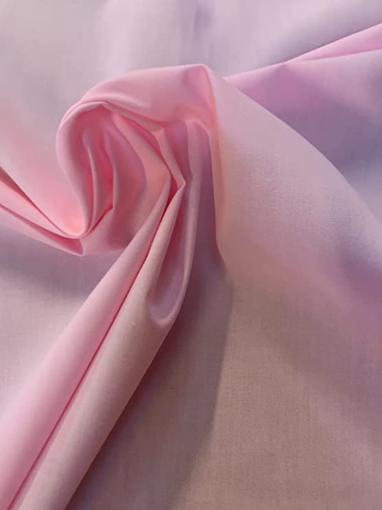 58/60" Pink Broadcloth Fabric - Per Yard
