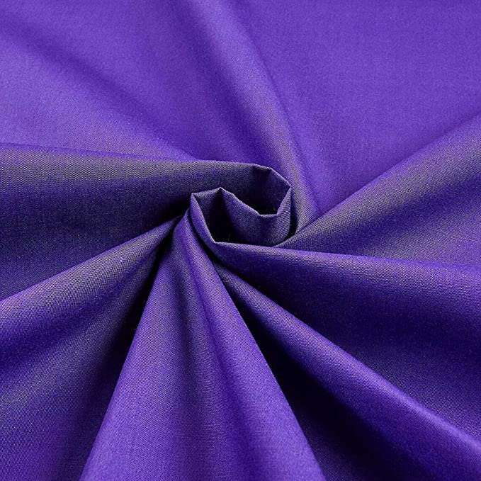 58/60" Purple Broadcloth Fabric By The Yard