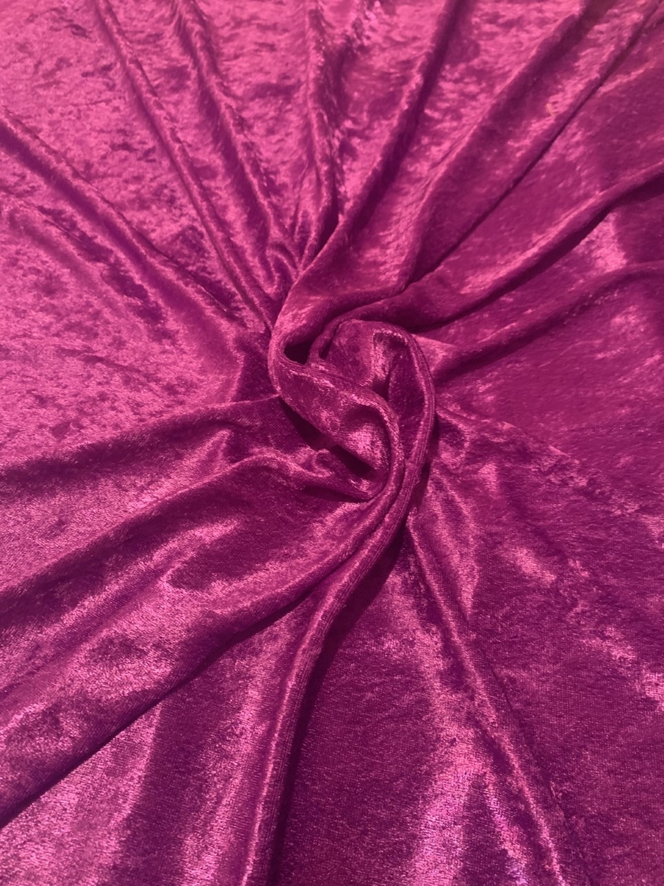 58" Purple Stretch Velour Fabric - By The Yard