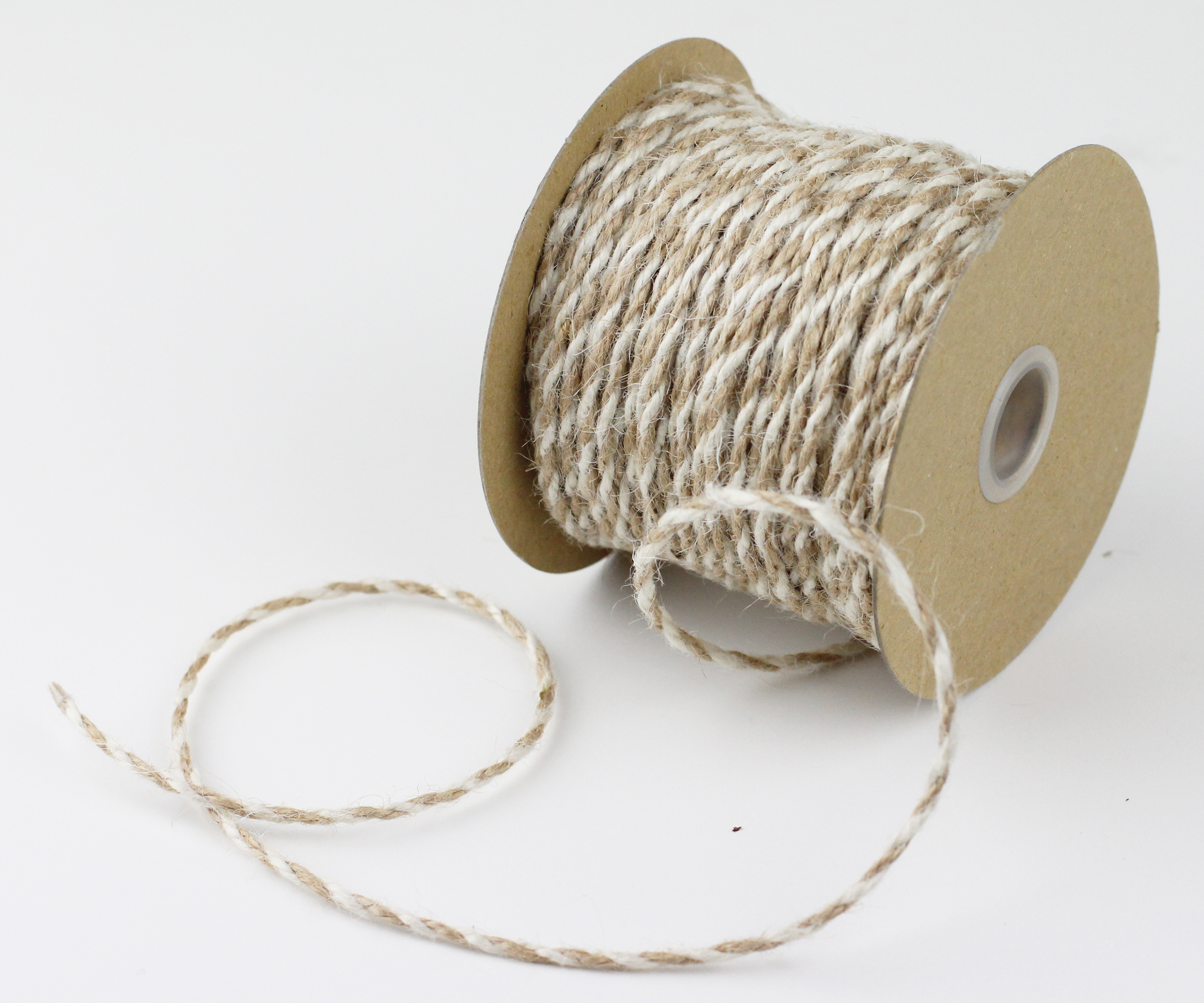 2.5 mm Ivory/Natural Jute Twine - 50 Yards