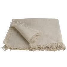 15.5" x 15.5" Linen Squares with Fringed Edges (12 Pack)