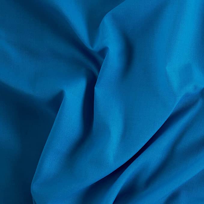 58/60" Turquoise Broadcloth Fabric By The Yard