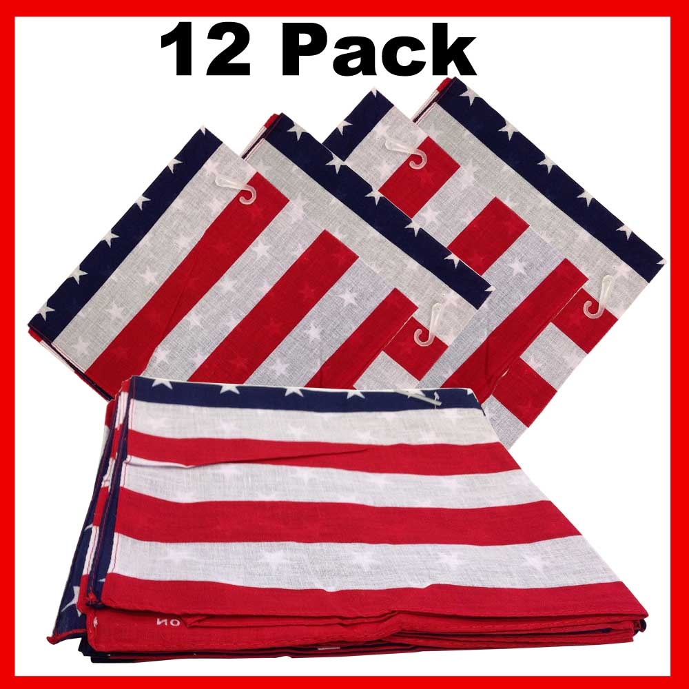 thumbnail image 2 of Lot Of 3 New Red Paisley Bandanas – 100% Cotton, Made In USA – Hav-A-Hank 2 of 6