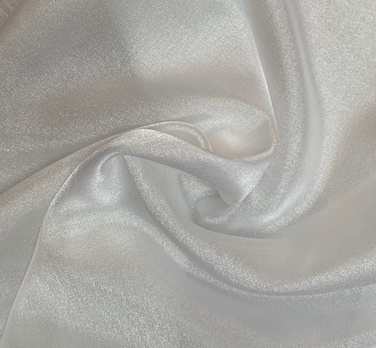 45" White Sparkle Organza Fabric 100% Nylon BTY Made In Japan