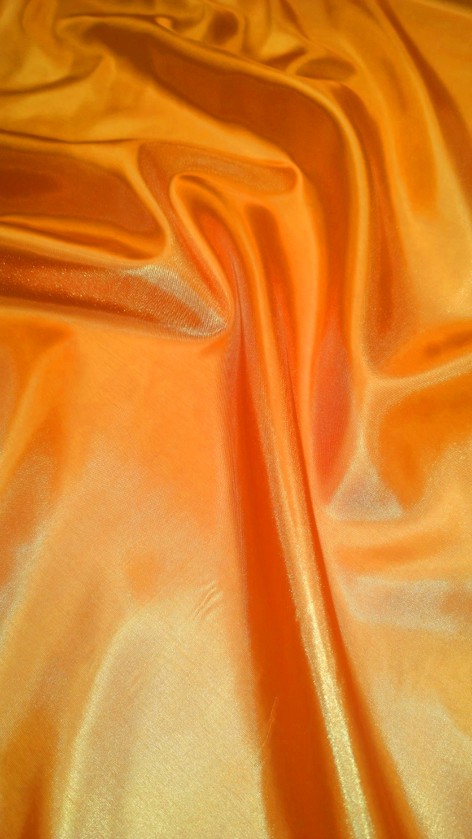 Orange Habotai Fabric 60" By The Yard - 100% Polyester