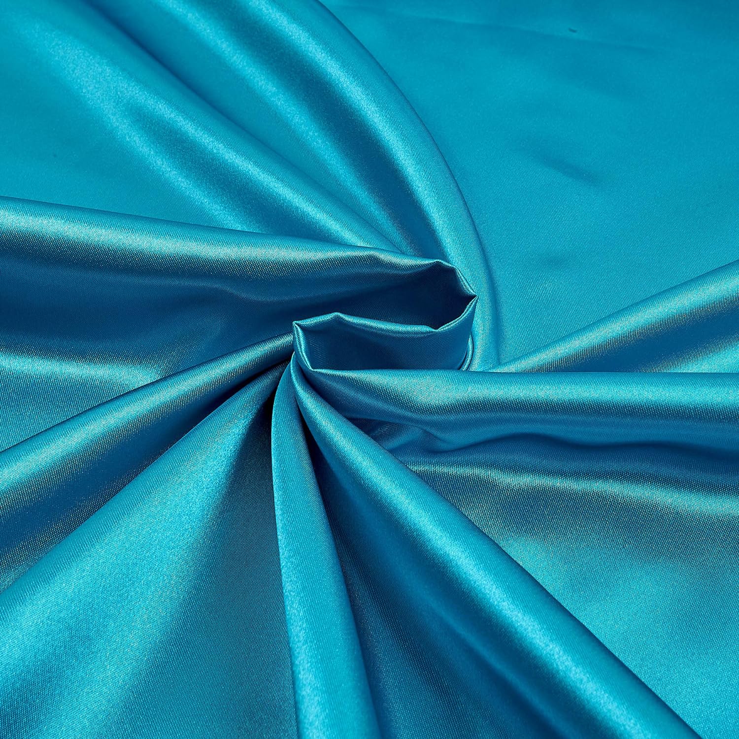 58/60" Aqua Bridal Satin Fabric 70 Yard Roll (Free Shipping) - Click Image to Close