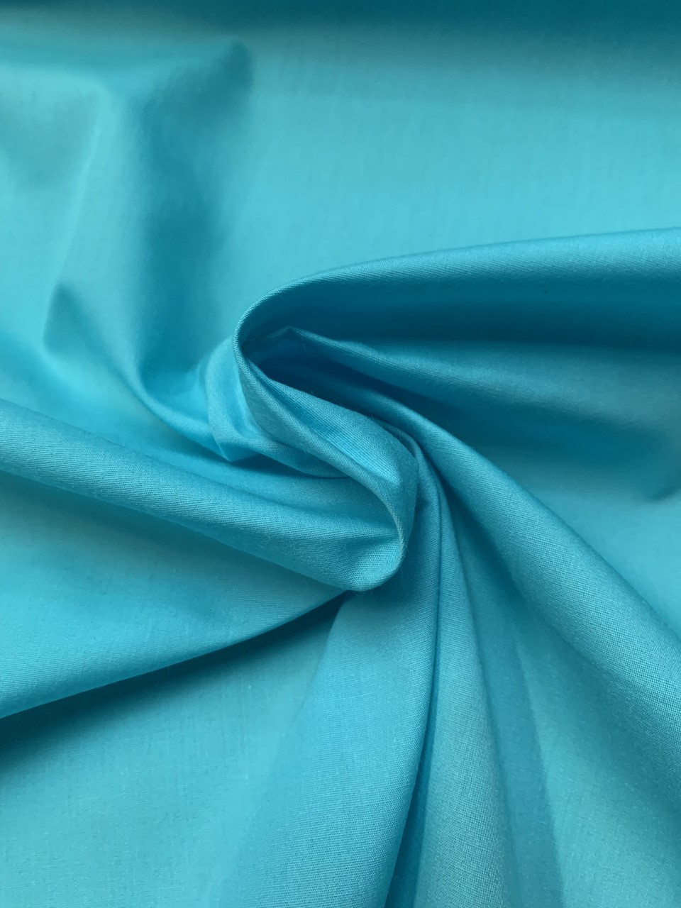 58/60" Aqua Broadcloth Fabric By The Yard