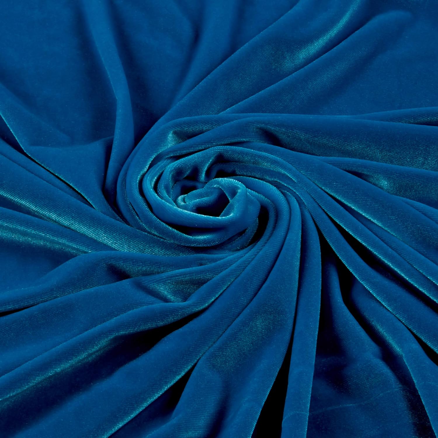 58/60" Aqua Stretch Velvet Fabric 60 Yard Roll (Free Shipping)