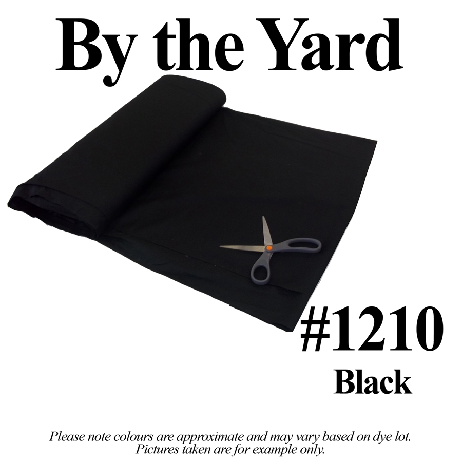 118" Black Voile Fabric By The Yard
