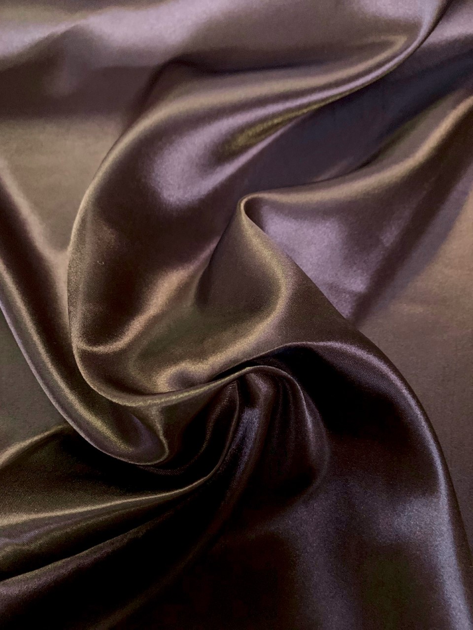 58/60" Brown Charmeuse Satin Fabric By The Yard