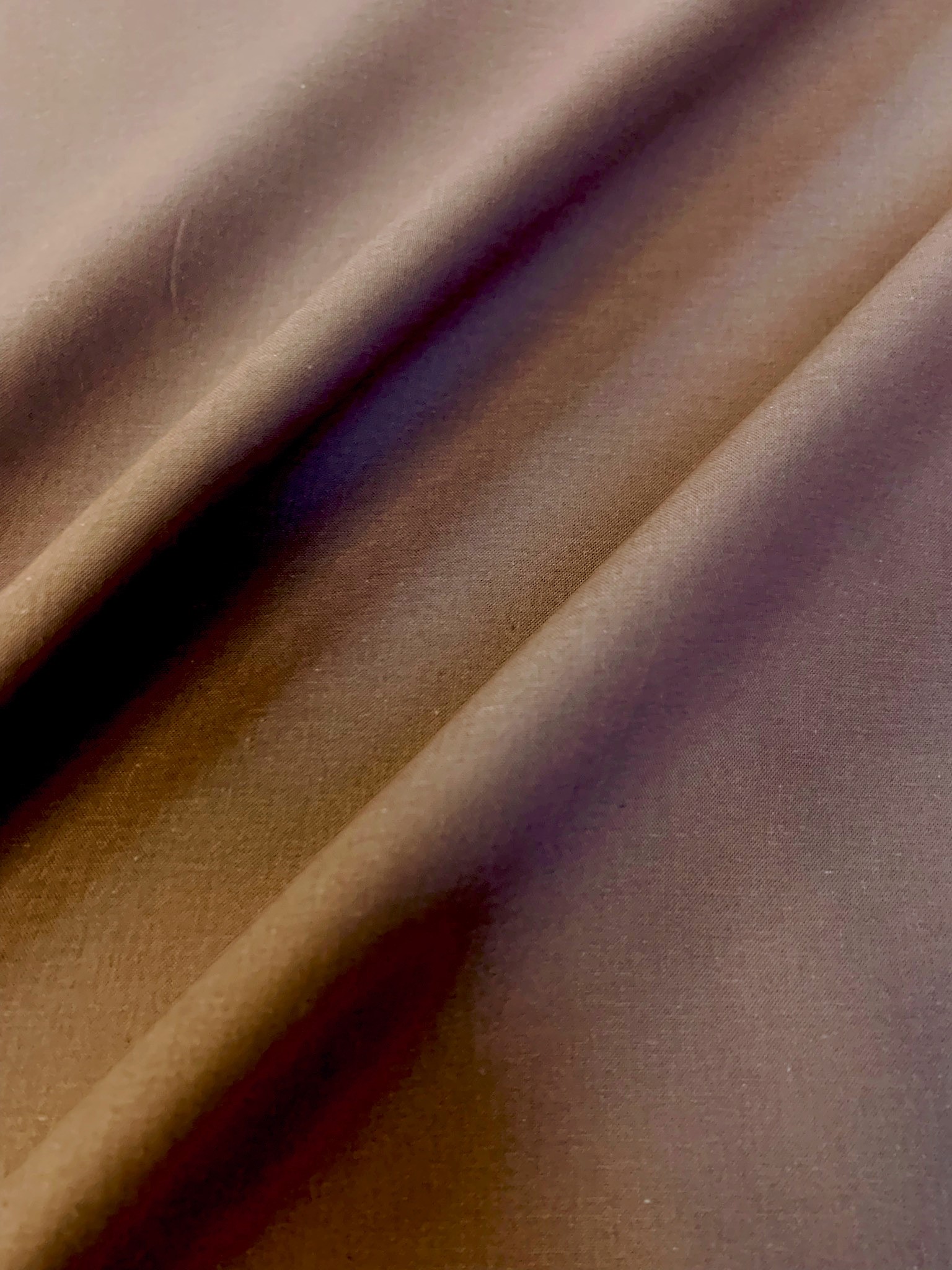 45" Brown Muslin Fabric By The Yard 100% Cotton