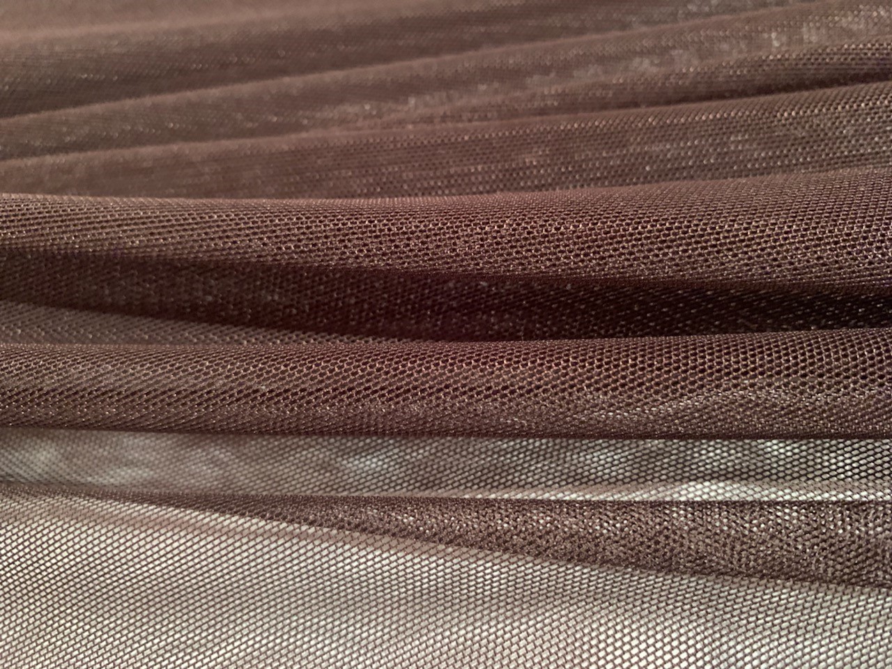 60" Brown Power Mesh Fabric 80% Poly 20% Spandex Per Yard