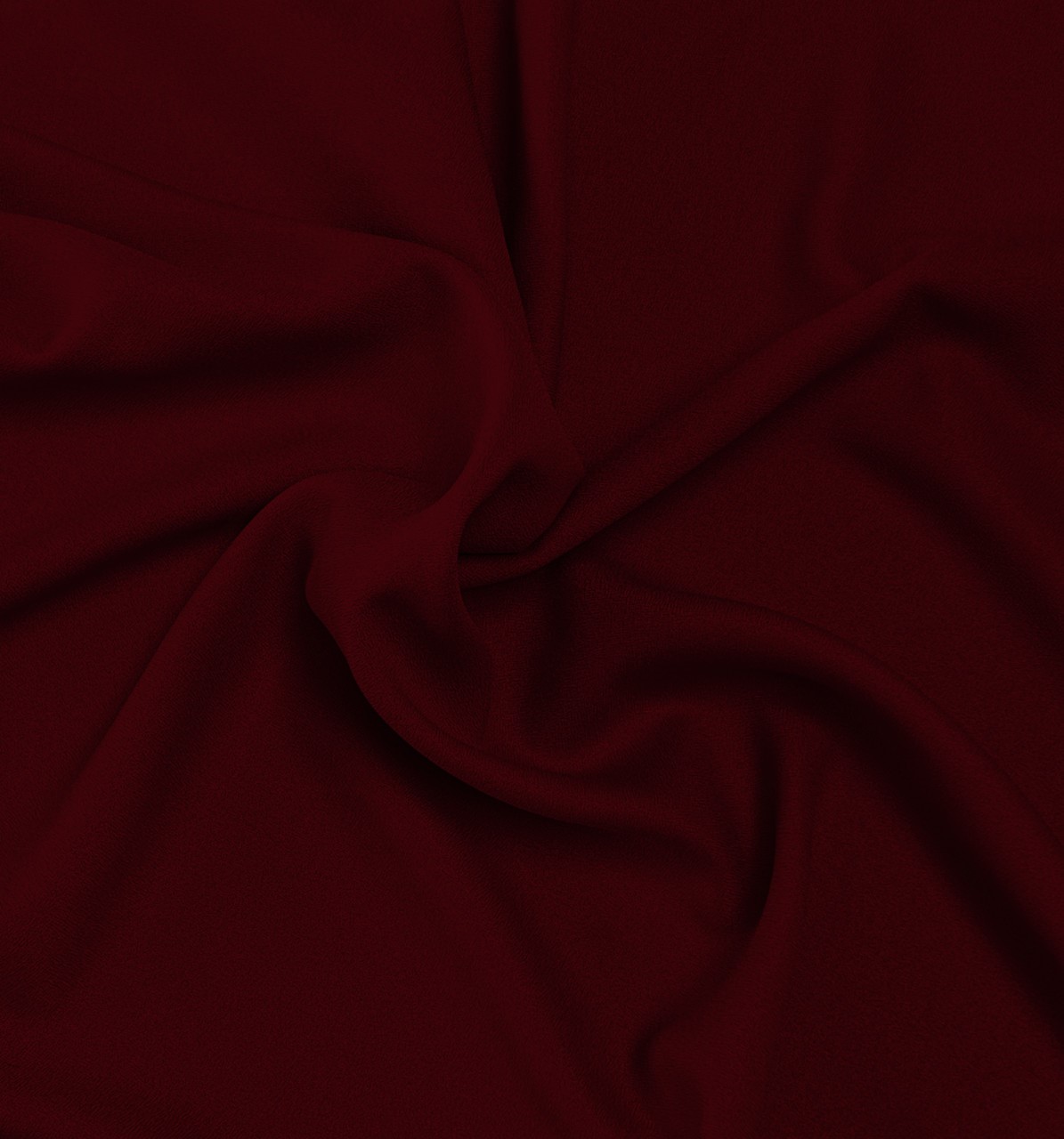 Burgundy Crepe Fabric - 60" by the yard (100% polyester)