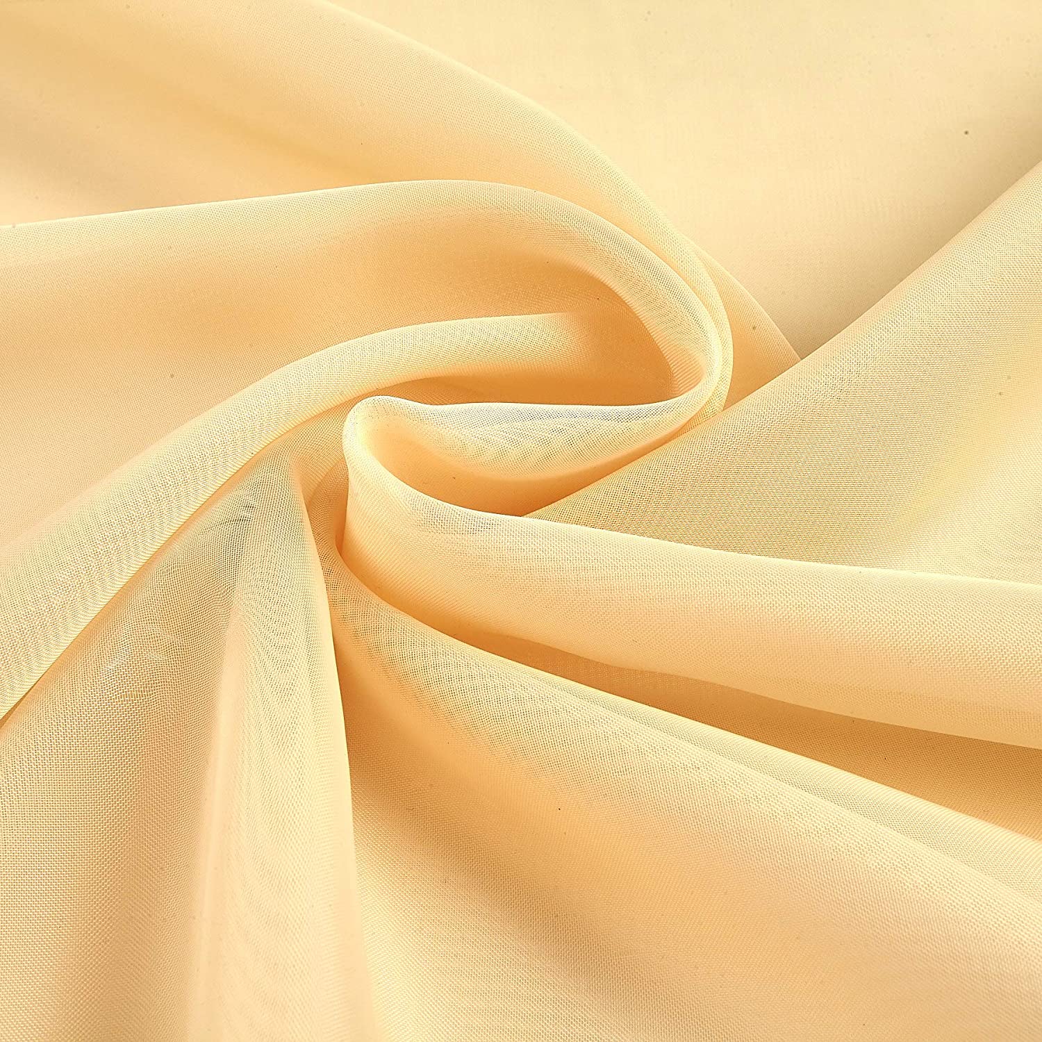 118" Champagne Voile Fabric By The Yard