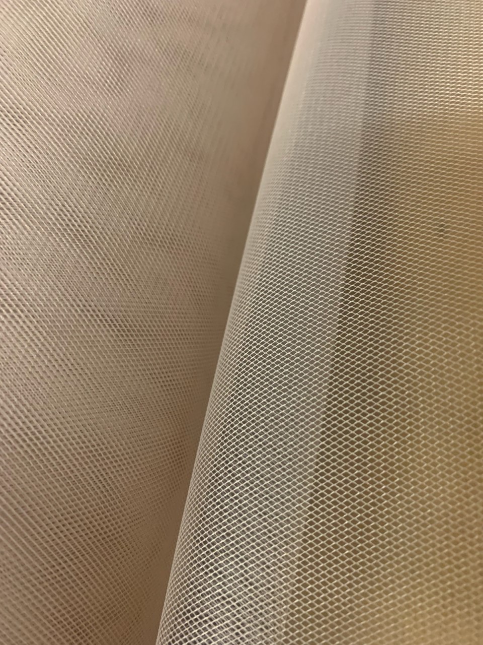 58/60" Champagne Hard Net Crinoline Fabric BTY 100% Polyester
