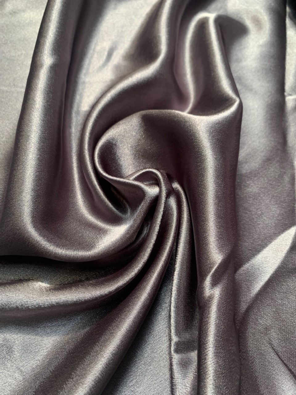 58/60 Charcoal Crepe Back Satin Fabric Per Yard 100% Polyester