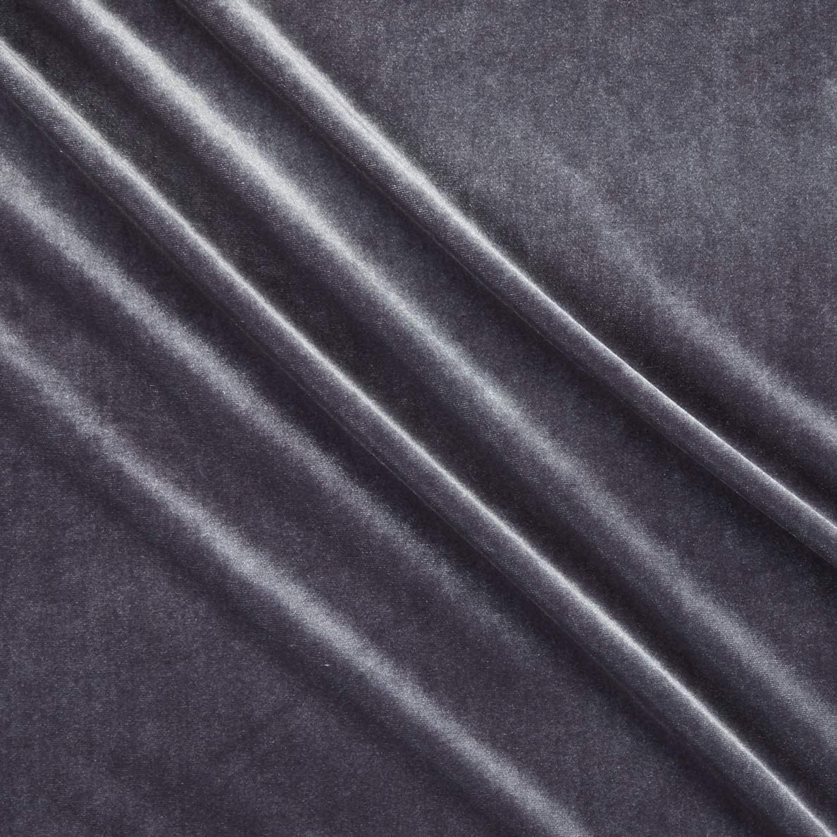 58/60" Charcoal Stretch Velvet 60 Yard Roll (Free Shipping)