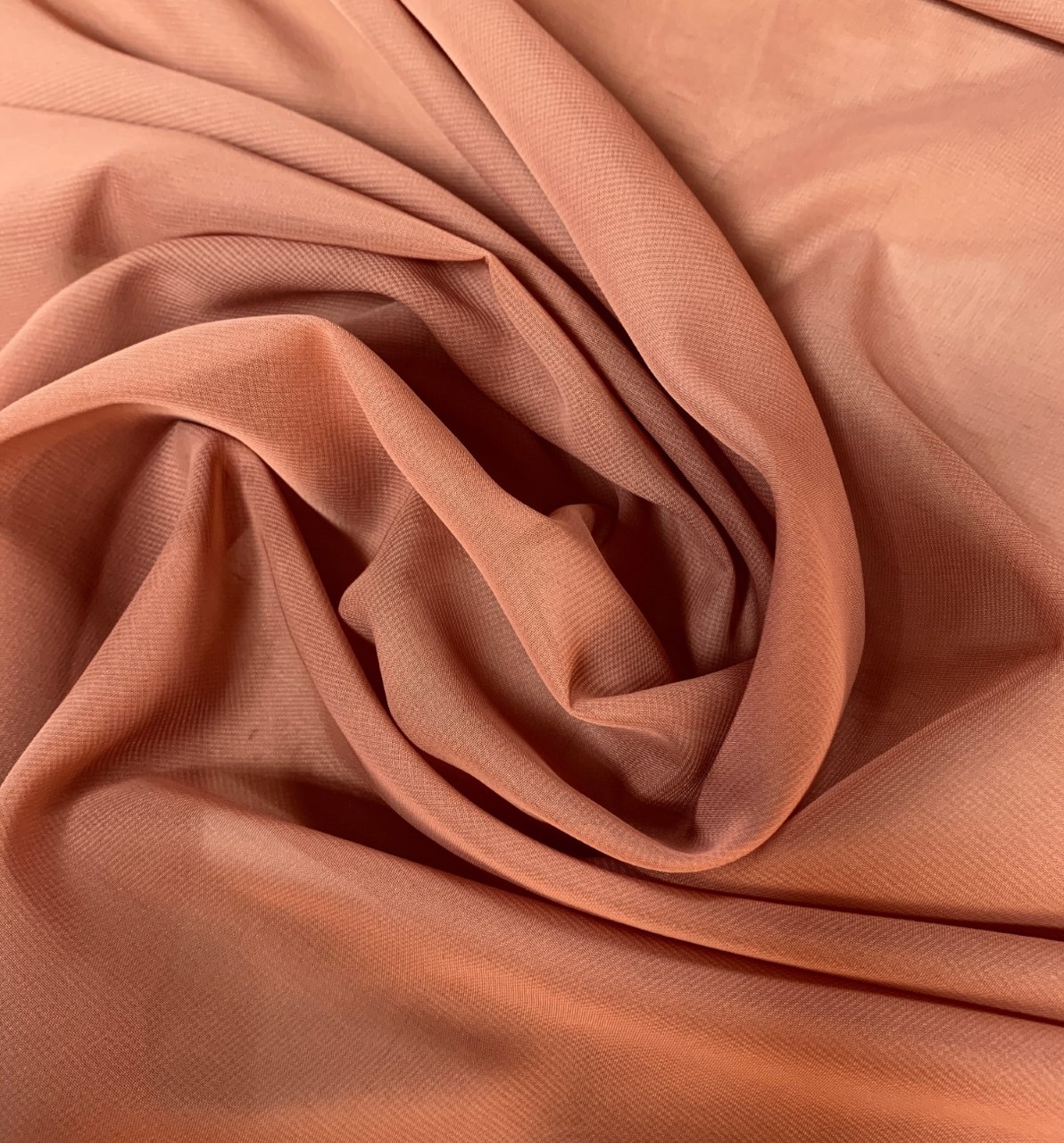 58" Chocolate Chiffon Fabric By The Yard - Polyester