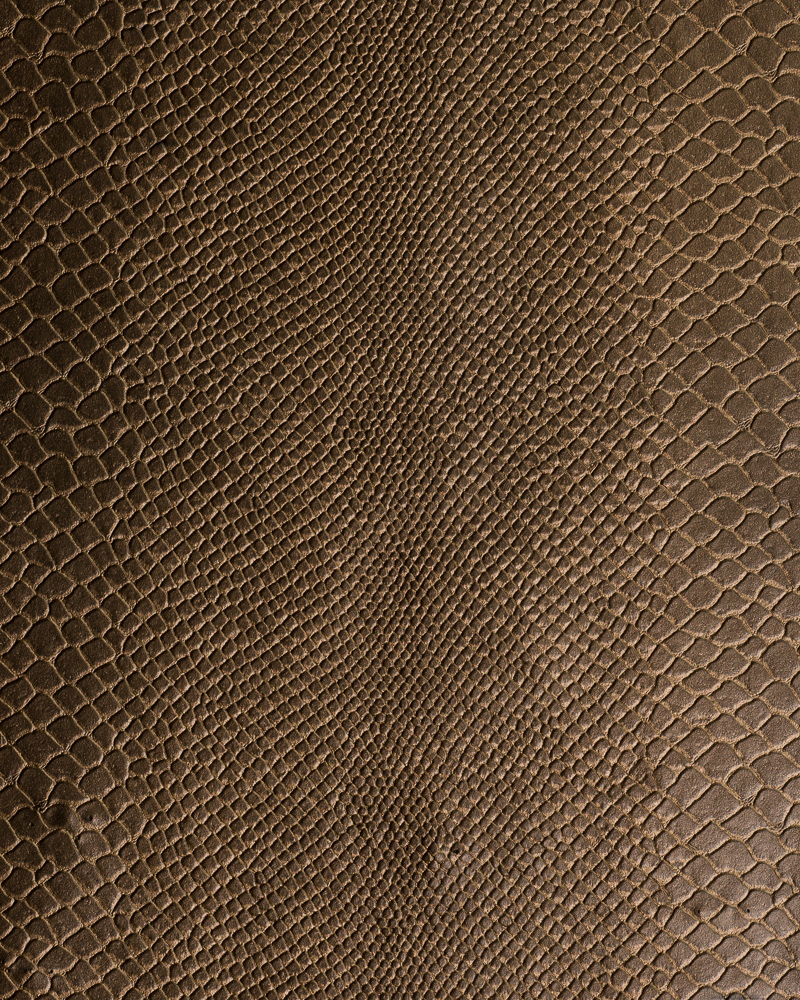 54" Copper Lizard Faux Leather Fabric - Per Yard