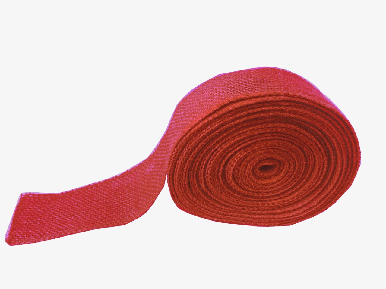 2" Coral Burlap Ribbon - 10 Yards (Serged) Made in USA