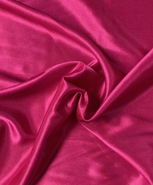 58/60 Fuchsia Crepe Back Satin Fabric Per Yard - 100% Polyester