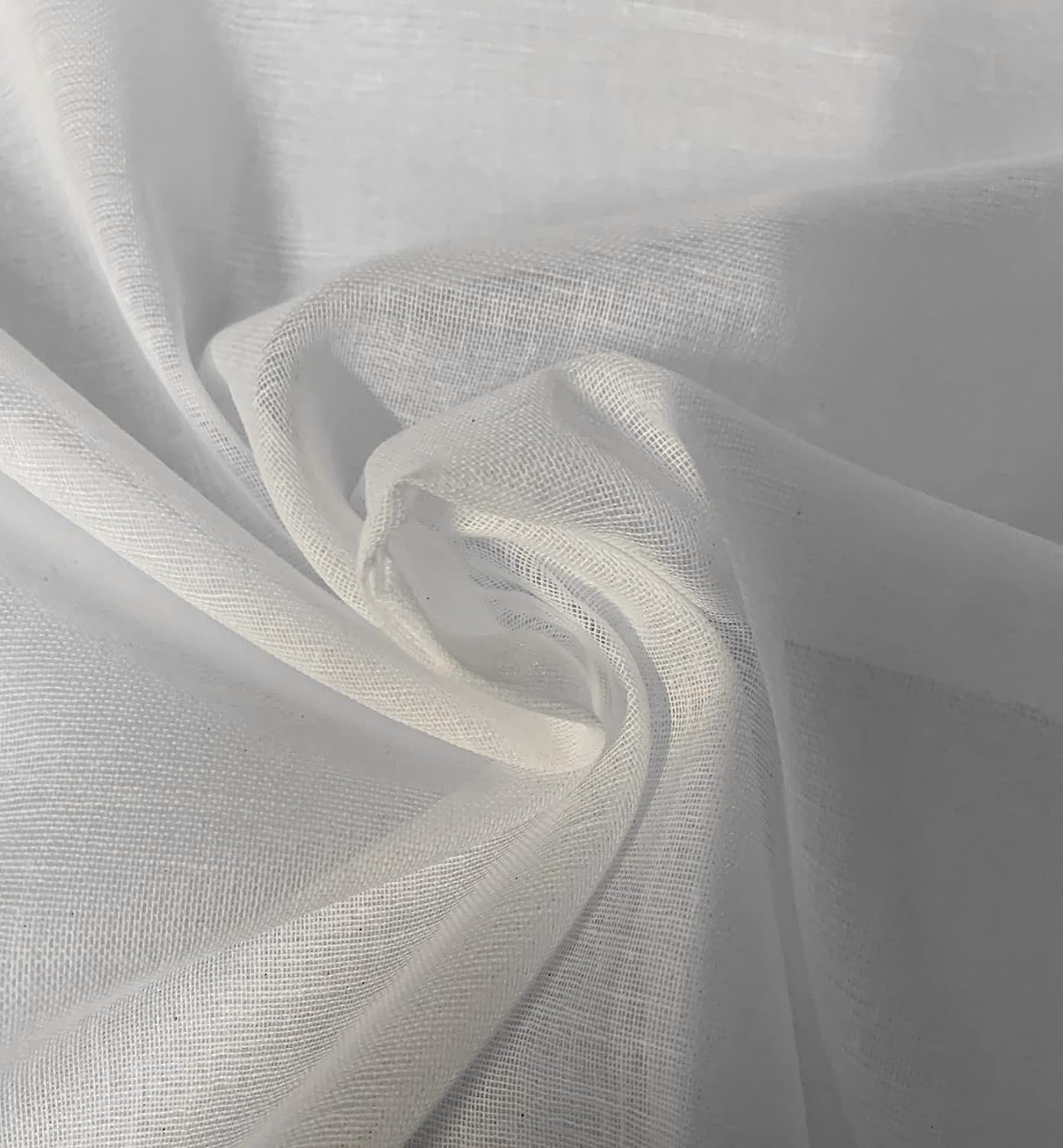 61.5" Wide White Cheesecloth By The Yard - 100% Cotton